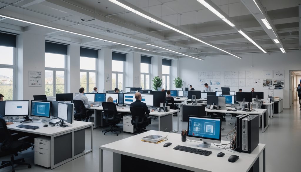 Equipe d une entreprise française qui recrute et se developpe en 2026