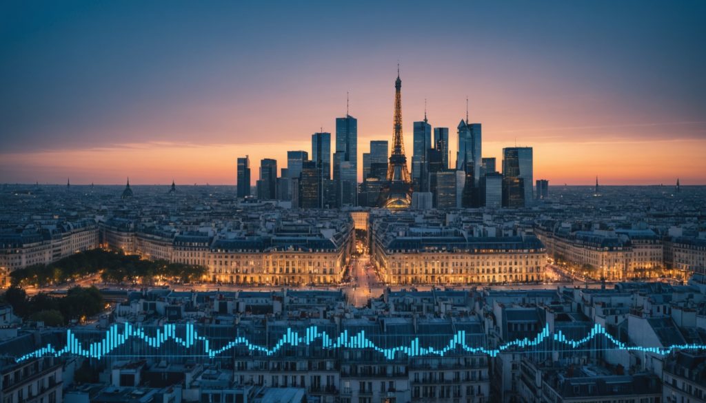 Illustration de la Bourse de Paris et du CAC 40