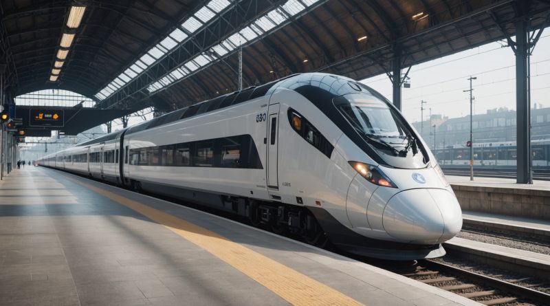 Train à grande vitesse moderne en gare, illustrant l'arrivée d'un nouvel opérateur ferroviaire privé en France